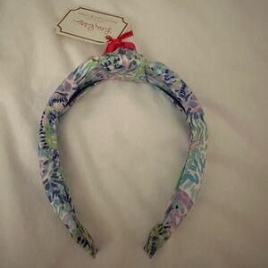 NWT LILLY PULITZER HEADBAND FEATURED IN SHELL OF A PARTY 1" WIDE
